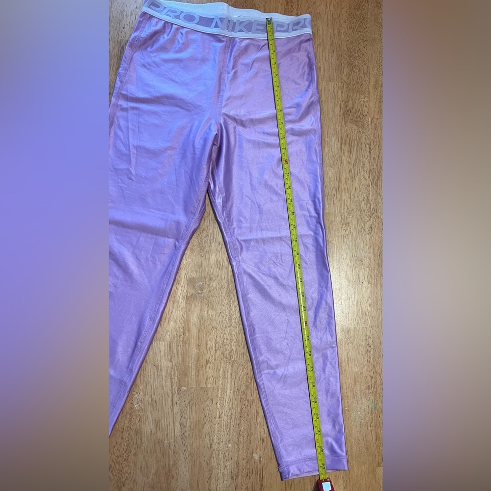 $55 Women’s NIKE PRO High Rise Training Compression Leggings, Size Medium - Picture 2 of 6